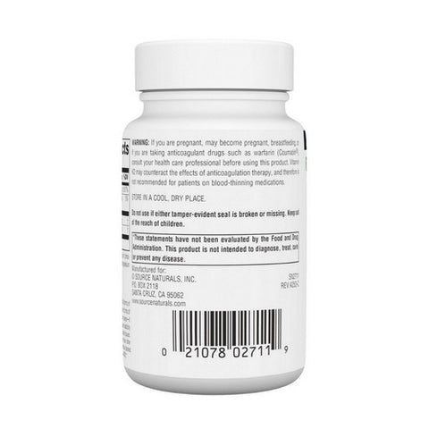 Source Naturals, Vitamin K-2 Advantage, 2200 mcg, 120 Tabs