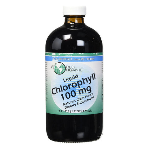 World Organics, Liquid Chlorophyll from Mulberry, 100 mg, 16 Oz