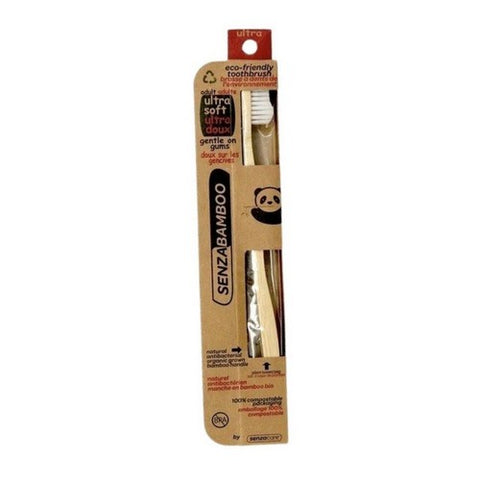 Senzacare, Bamboo Toothbrush Ultra-Soft Adult, 1 Count