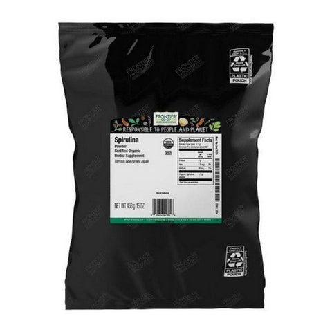 Frontier Coop, Organic Powdered Spirulina, 16 Oz