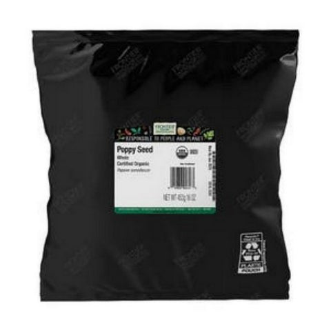 Frontier Coop, Organic Whole Poppy Seed, 16 Oz