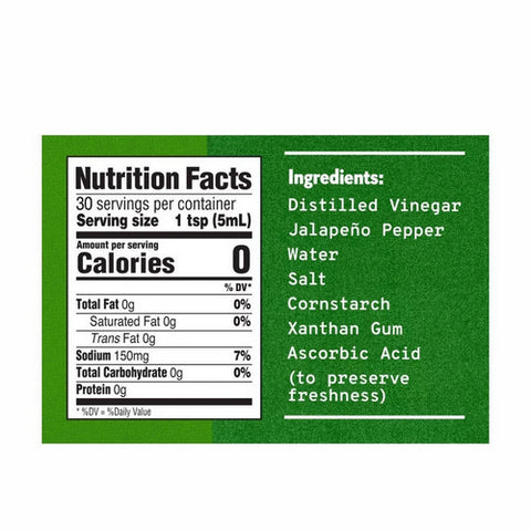 Tabasco, Jalapeno Pepper Sauce, 5 Oz