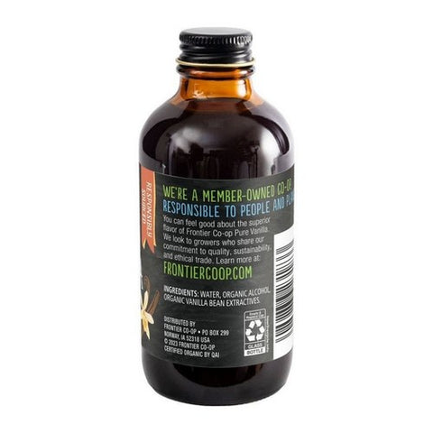 Frontier Coop, Organic Vanilla Extract, 4 Oz
