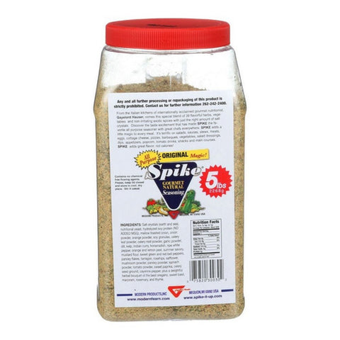 Modern Sports Nutrition, Modern Products Spike Gourmet Natural Seasoning, 5 lbs