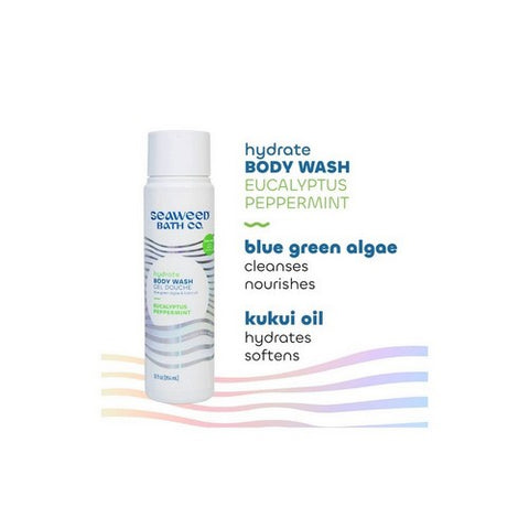 Sea Weed Bath Company, Body Wash, Eucalyptus & Peppermint 12 Oz