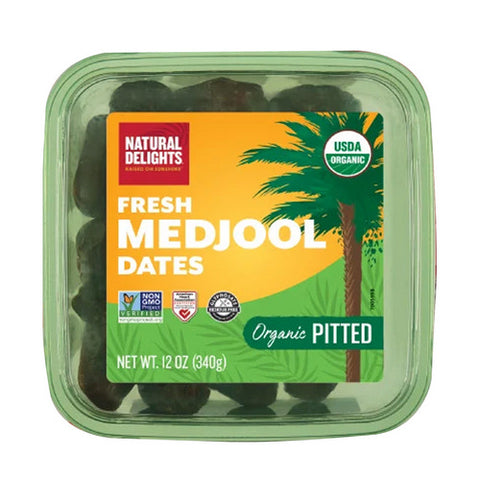 Natural Delights, Pitted Medjool Dates, 12 Oz(Case Of 12)