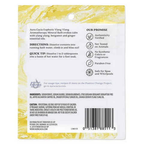 Aura Cacia, Mineral Bath, Euphoric Ylang Ylang 2.5 Oz