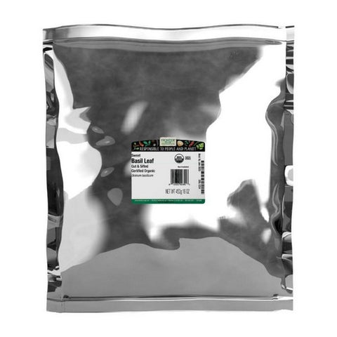 Frontier Coop, Organic Cut & Sifted Basil Leaf Sweet, 16 Oz