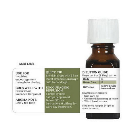 Aura Cacia, Essential Oil Cypress, (cypressus sempervirens) 0.5 Fl Oz