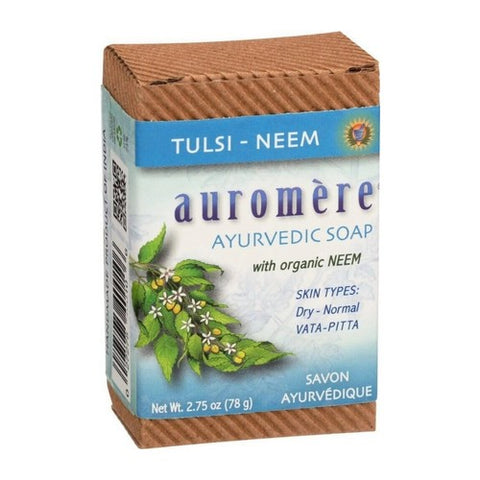 Auromere, Ayurvedic Soap, Tulsi-Neem 2.75 Oz