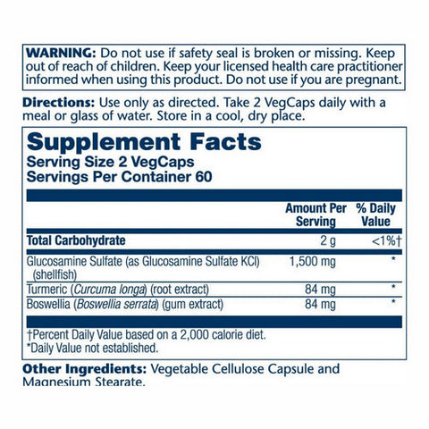 Solaray, Glucosamine Sulfate, 1500 mg, 120 caps