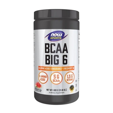 Now Foods, BCAA Big 6, Watermelon Flavor 600 Grams