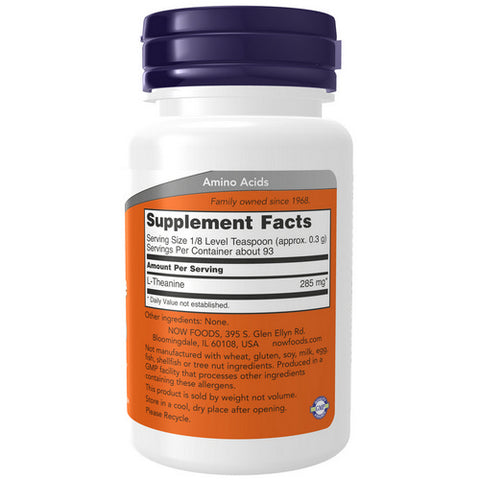 Now Foods, L-Theanine Powder, 1 Oz