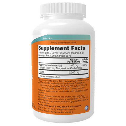 Now Foods, Magnesium Inositol Relax, 16 Oz