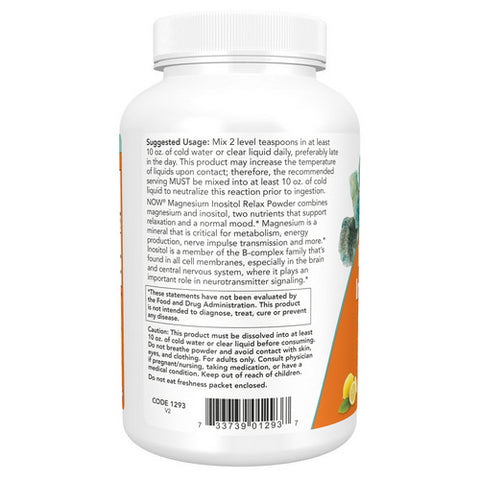 Now Foods, Magnesium Inositol Relax, 16 Oz
