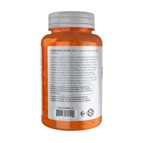 Now Foods, Pyruvate, 600 mg, 100 Caps