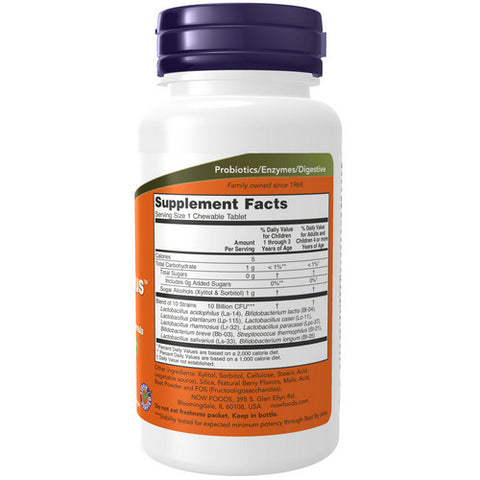 Now Foods, Berry Dophilus 10 Billion, 50 Chews
