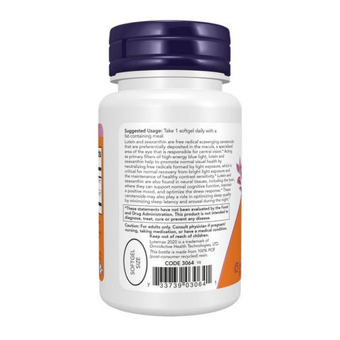 Now Foods, Lutein & Zeaxanthin, 60 Softgels