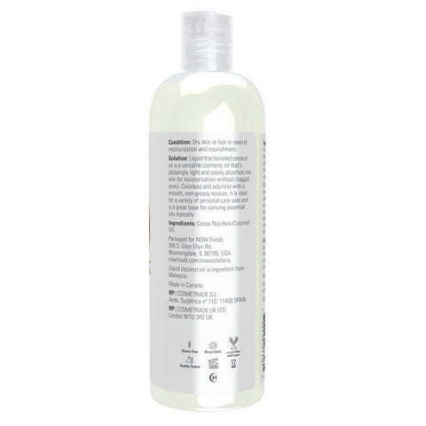 Now Foods, Liquid Coconut Oil, 16 Oz