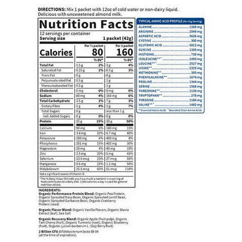 Garden of Life, Sport Organic Plant-Based Protein, Vanilla 28.4 Oz