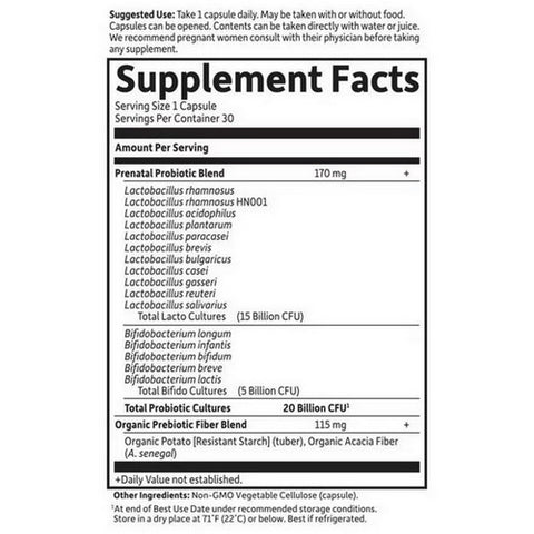Garden of Life, Dr. Formulated Probiotics Once Daily Prenatal, 30 Caps