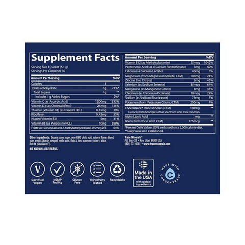 Trace Minerals, Electrolyte Stamina Power Pack Tangerine, Tangerine 30 Packets