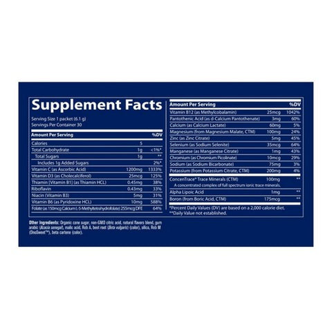 Trace Minerals, Electrolyte Stamina Power Pack, Guava Passion Fruit 30 Packets
