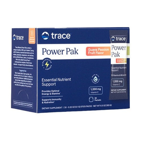 Trace Minerals, Electrolyte Stamina Power Pack, Guava Passion Fruit 30 Packets