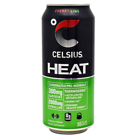 Celsius, Heat Performance Energy Drink Cherry Lime, 12 x 16 Oz