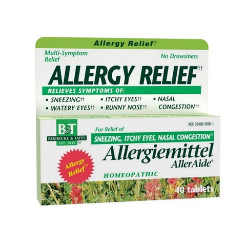 Boericke & Tafel, Allergiemittel AllerAide, Blister Pak 40 Tabs