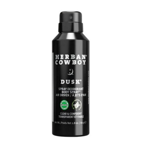 Herban Cowboy, Dry Spray  Deodorant, Dusk 2.8 Oz