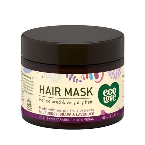 Eco Love, 100% Vegan Hair Mask, 11.8 Oz