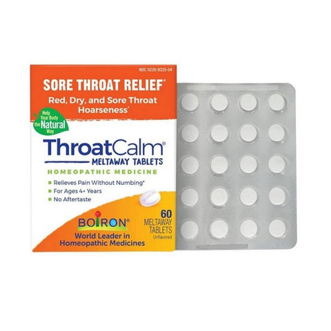 Boiron, ThroatCalm, 60 Tabs