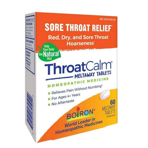 Boiron, ThroatCalm, 60 Tabs