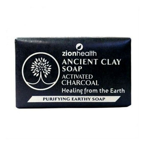 Zion Health, Ancient Clay Soap, Activated Charcoal 6 Oz