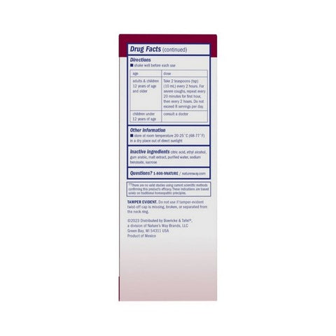 Boericke & Tafel, Cough & Bronchial Syrup, 8 FL Oz