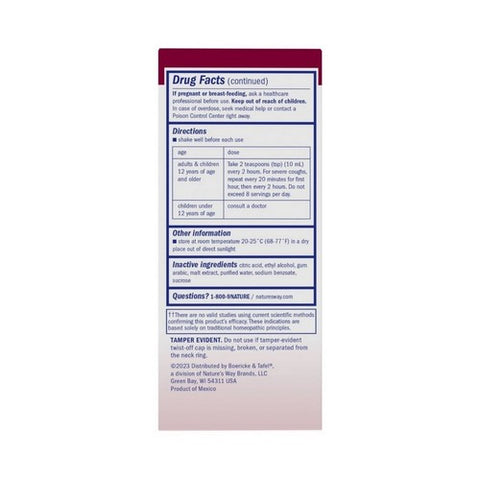 Boericke & Tafel, Cough & Bronchial Syrup, 4 Fl Oz