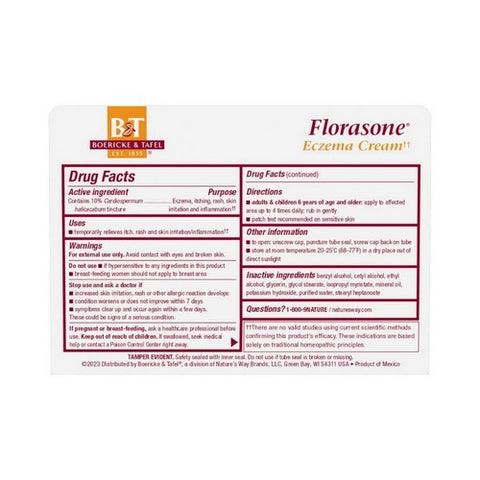 Boericke & Tafel, Florasone Cardiospermum Cream, 1 Oz