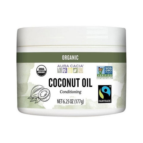 Aura Cacia, Organic Coconut Oil, Unrefined 6.25 Oz