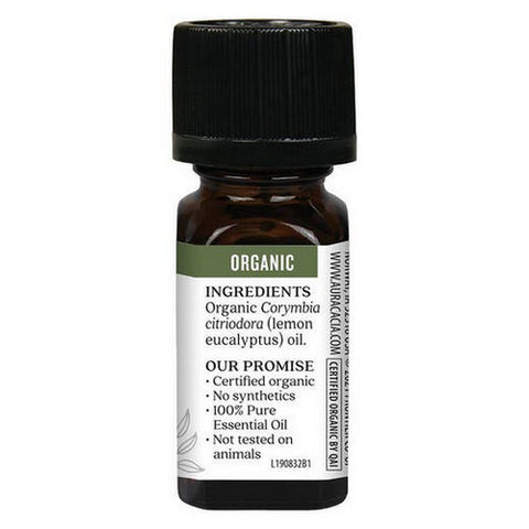 Aura Cacia, Organic Essential Oil, Lemon Eucalyptus 0.25 Oz