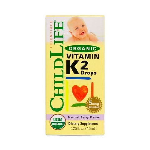 Child Life Essentials, Organic Vitamin K2 Natural Berry, 12  ml