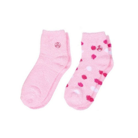 Earth Therapeutics, Aloe Infused Moisturizing Socks, Pink Plaid 2 Pair