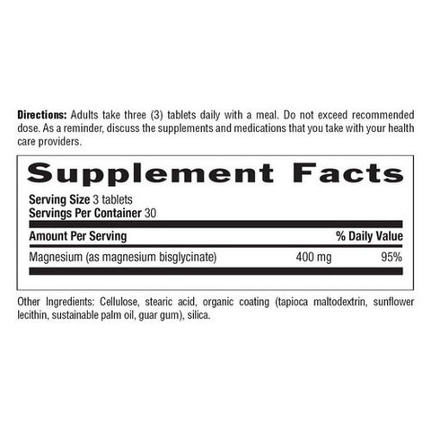 Country Life, Magnesium Glycinate, 90 Tabs
