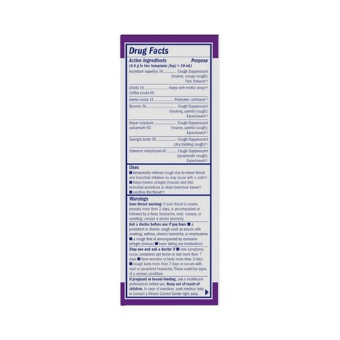 Boericke & Tafel, Nighttime Cough & Bronchial Syrup, 8 Oz