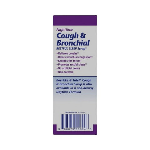 Boericke & Tafel, Nighttime Cough & Bronchial Syrup, 8 Oz