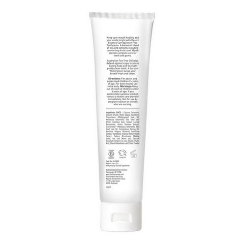 Desert Essence, Arnica and Tea Tree Oil Toothpaste, 6.25 Oz