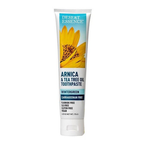 Desert Essence, Arnica and Tea Tree Oil Toothpaste, 6.25 Oz