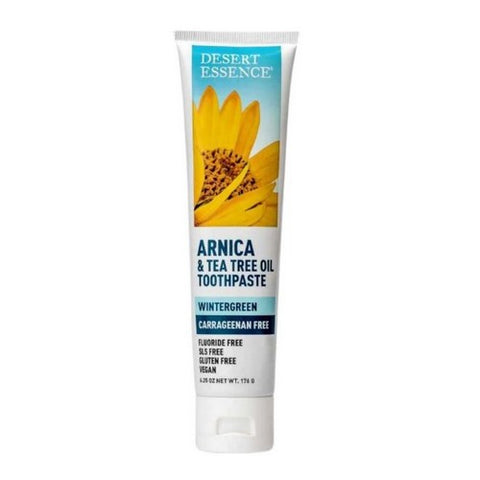 Desert Essence, Arnica and Tea Tree Oil Toothpaste, 6.25 Oz