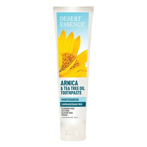 Desert Essence, Arnica and Tea Tree Oil Toothpaste, 6.25 Oz