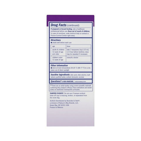 Boericke & Tafel, Nighttime Cough & Bronchial Syrup, 4 Fl Oz